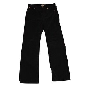 J. Crew Black Corduroy Straight Leg Pants Women Size 25